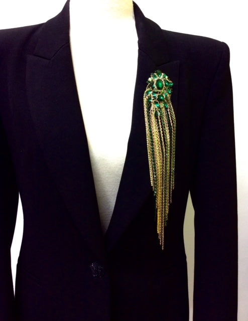 Emerald Jewel Brooch