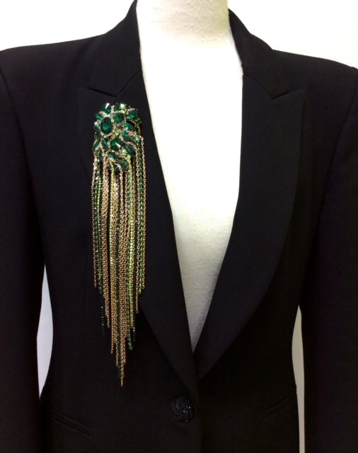 Emerald Jewel Brooch