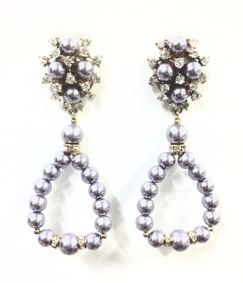 Lavender Lilly Earrings