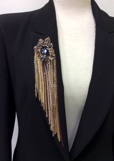 Purple Pansy Brooch