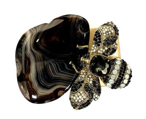 Bee cuff gold
