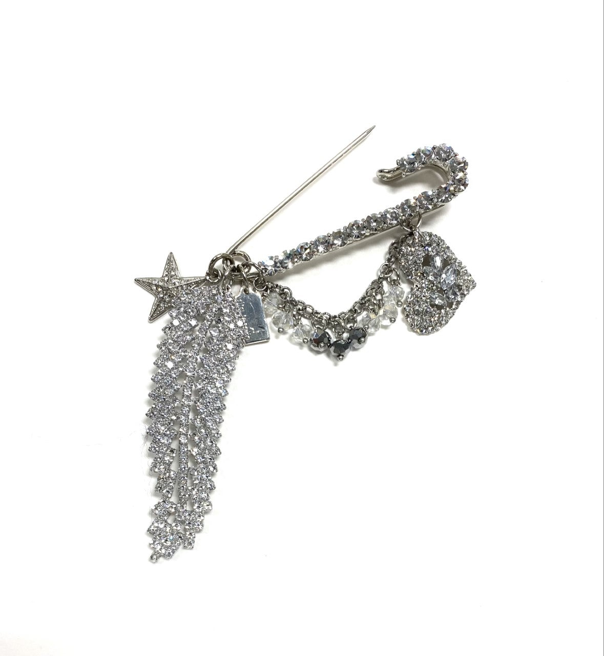 Rita Tesolin-Toronto-Brooch/Pin
Crystal pin, crystal feather, heart, star and cascades.  Artistic, exclusive, and handcrafted, this piece is a unique and collectable work of art. Crafted with the finest quality materials, it is made in Toronto.