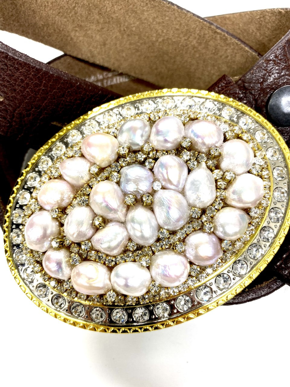 Genuine Freshwater Pearl Belt Buckle