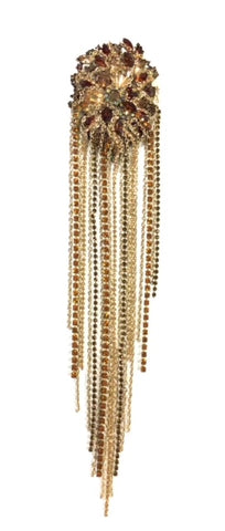 Cognac Spark Brooch