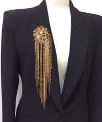 Cognac Spark Brooch
