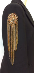 Cognac Spark Brooch