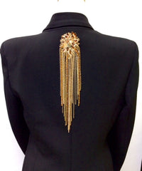 Cognac Spark Brooch