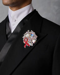 Crystal Courage Brooch