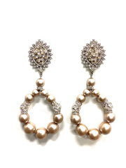 Soft Taupe Pearl Earrings