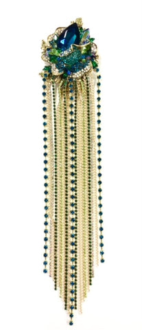 Emerald Fleur Brooch