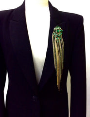 Emerald Jewel Brooch