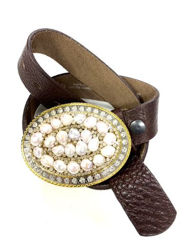 Genuine Freshwater Pearl Belt Buckle