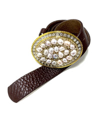 Genuine Freshwater Pearl Belt Buckle