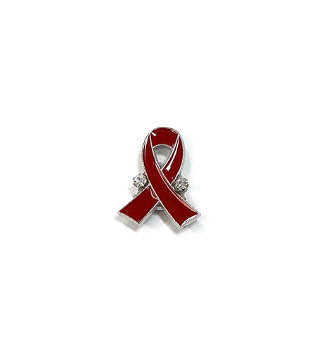 Red Ribbon Radiance Brooch (Magnetic)
