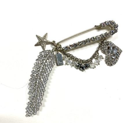 Rita Tesolin-Toronto-Brooch Pin
Crystal pin, crystal feather, heart, star and cascades.  Artistic, exclusive, and handcrafted, this piece is a unique and collectable work of art. Crafted with the finest quality materials, it is made in Toronto.